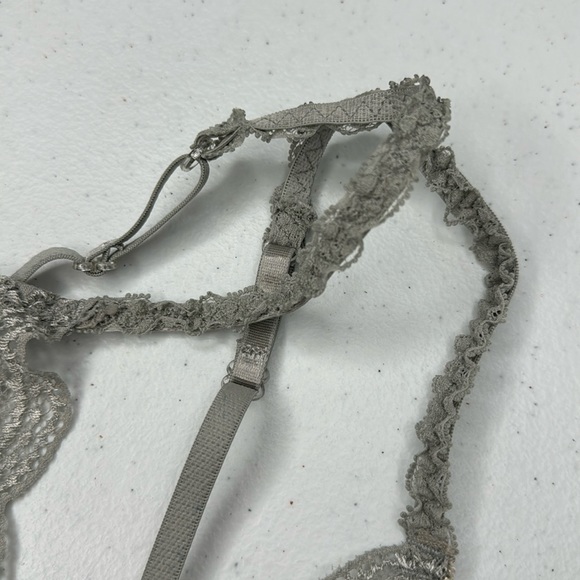 FLORA NIKROOZ BRAS LACE LENCERY GREY COLOR - Picture 4 of 14